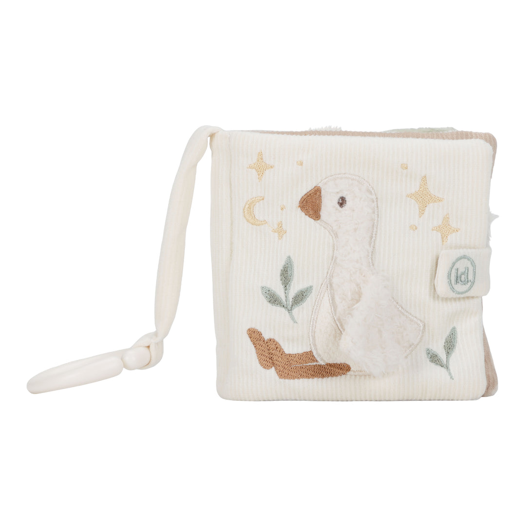 Little Dutch Buggyboekje Newborn Naturals met zachte structuren en knispertjes