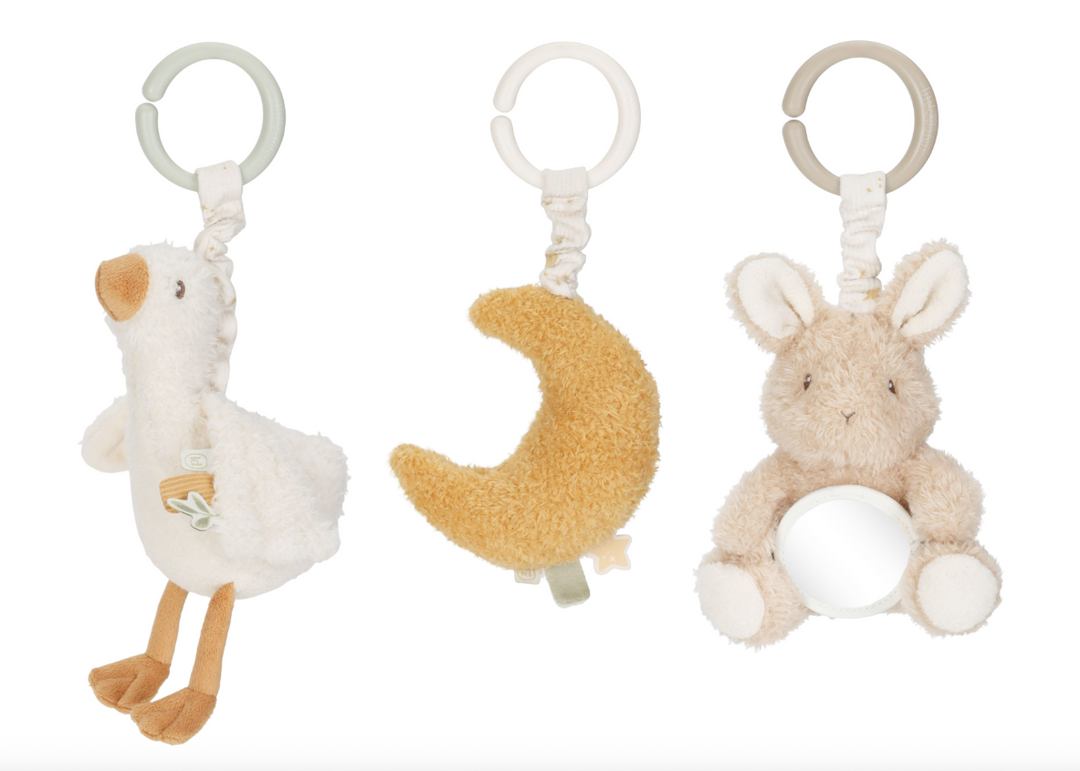 Little Dutch Activiteitenhangers Newborn Naturals met trilfunctie en texturen