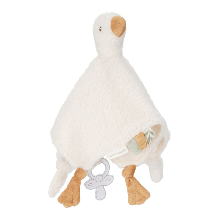 Little Dutch Knuffeldoekje Little Goose in zachte stof voor baby’s