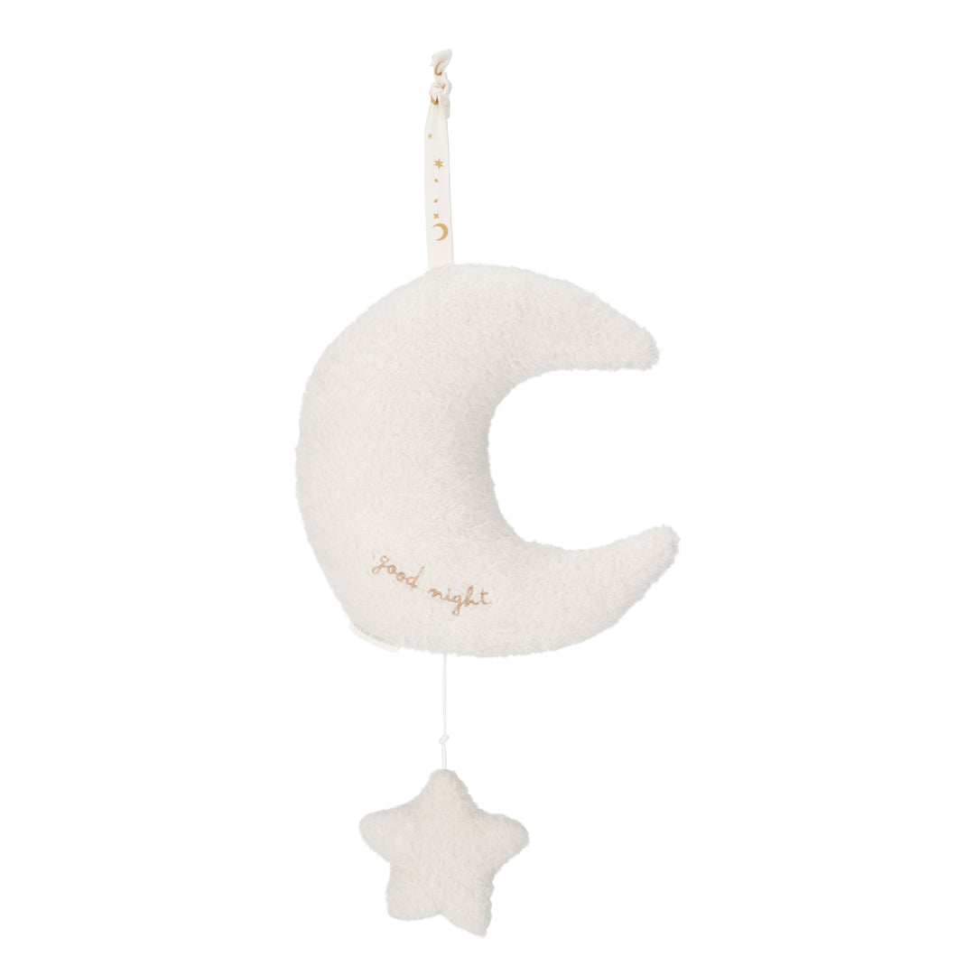 Little Dutch Muziektrekker Newborn Naturals in maanvorm met rustgevend slaapliedje