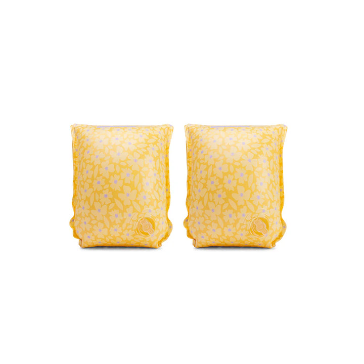 Swim Essentials zwembandjes Flowers Yellow voor kindjes van 0-2 jaar, veilig en stijlvol