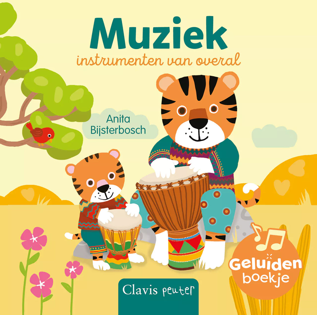 Clavis Geluidenboek Muziekinstrumenten Van Overal met wereldinstrumenten voor baby's