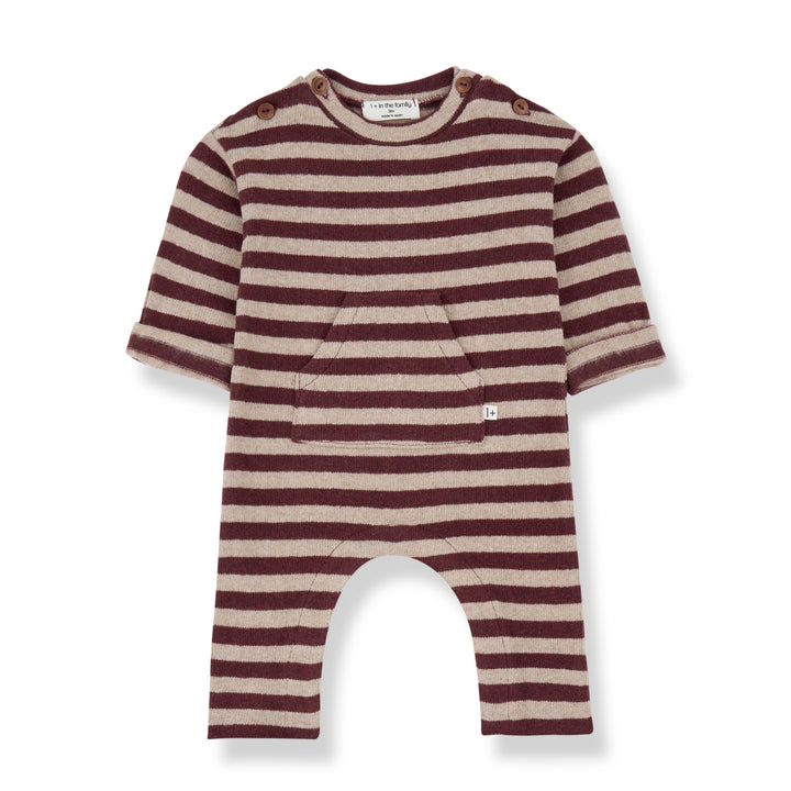 1+ In The Family - Kruippakje Jofre Stripes Melanzana