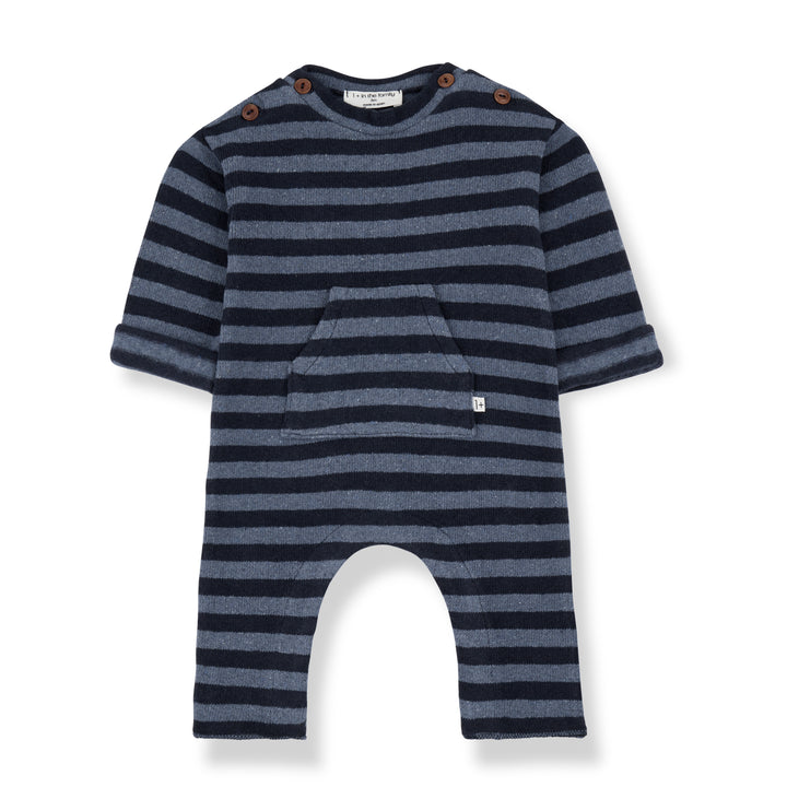 1+ In The Family - Kruippakje Jofre Stripes Denim