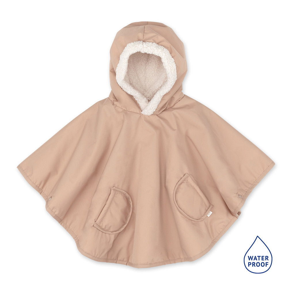 Bemini reisponcho Waterproof Teddy Rainy Natural voor baby’s en peuters van 9-36 maanden