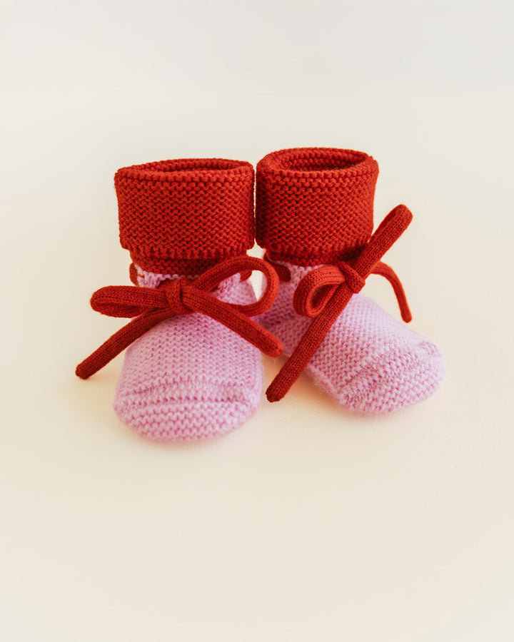 Hvid - Slofjes Cotton Candy / Red | 0-9m