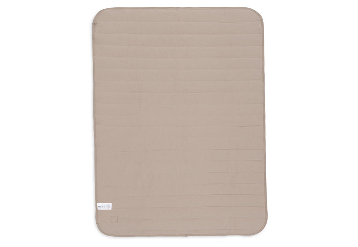 Jollein wiegdeken Velvet Rib 75x100cm in Milky Coffee, dubbelzijdig