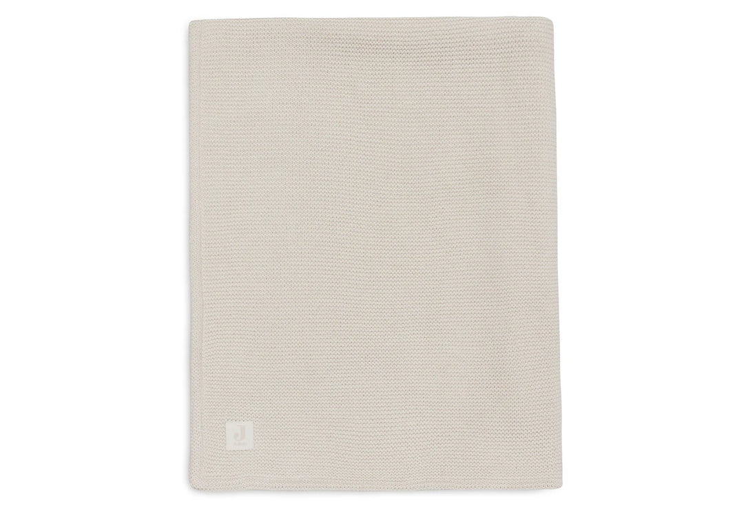 Jollein wiegdeken Basic Knit Velvet 75x100cm in Oatmeal