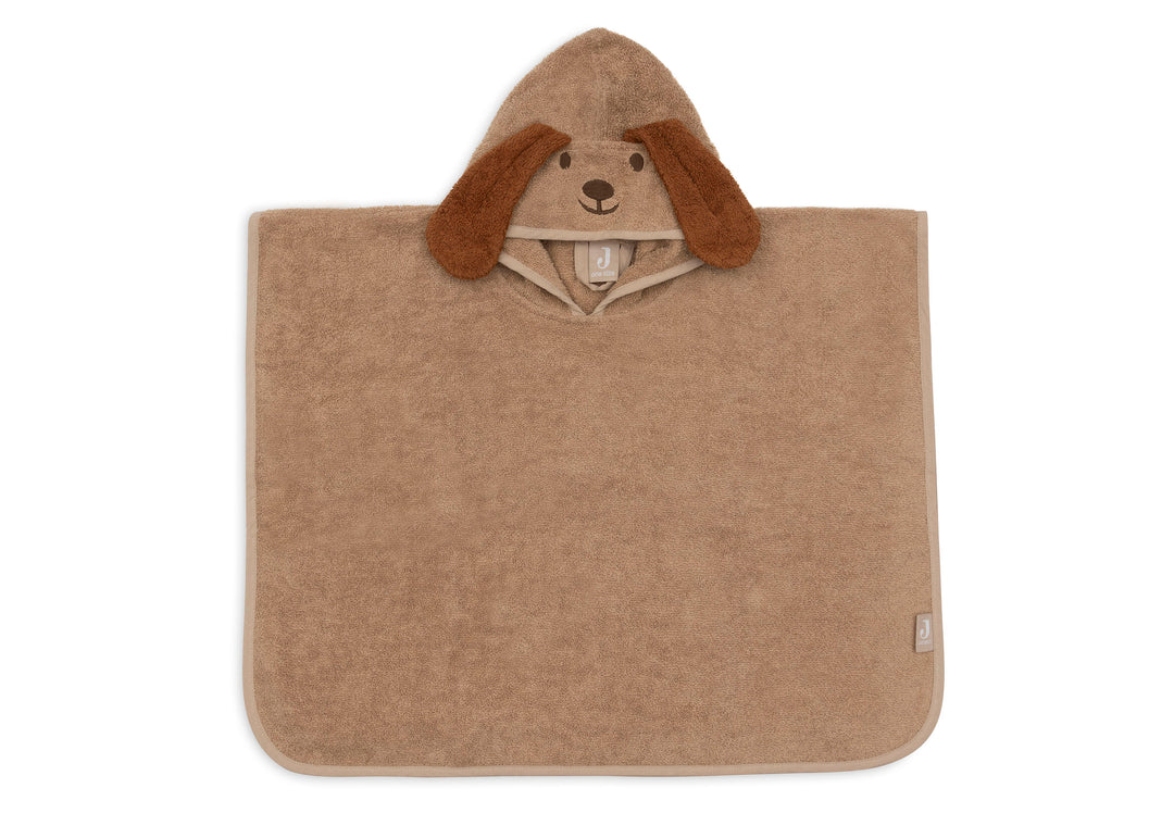 Jollein badponcho Dog Diego van zachte badstof met oortjes