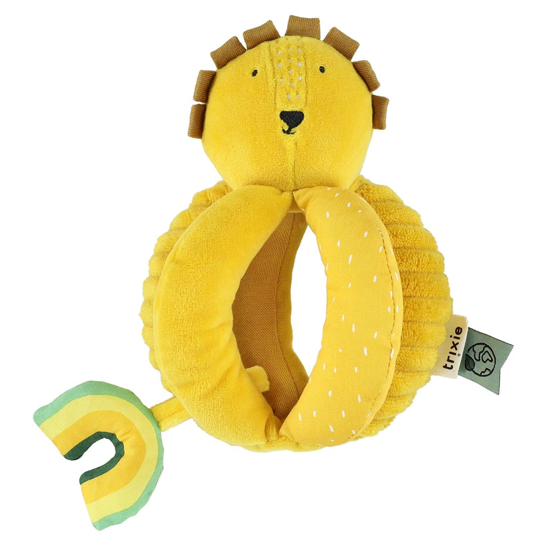 Trixie grijpbal Mr. Lion van biologisch katoen met knisperend geluid