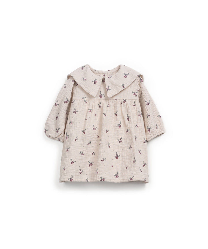 Play Up - Jurk Woven Printed Plants Tones