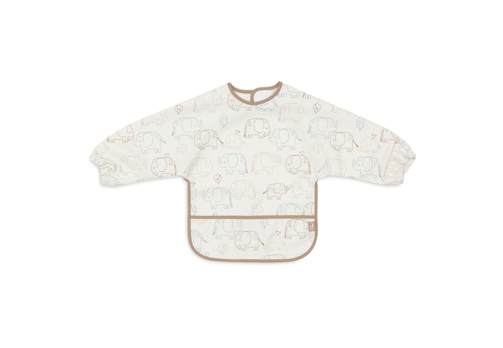 Jollein mouwslab Elephant Tales waterproof met olifantenprint