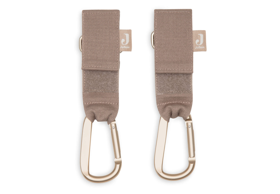 Jollein kinderwagenhaken Milky Coffee om tas of boodschappen op te hangen