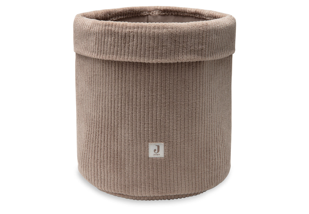 Jollein opbergmand Cloudy Rib Milky Coffee voor commode en babykamer