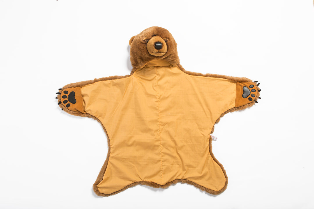 Wild & Soft verkleedcape Bear Light Brown van zacht nepbont voor kinderen