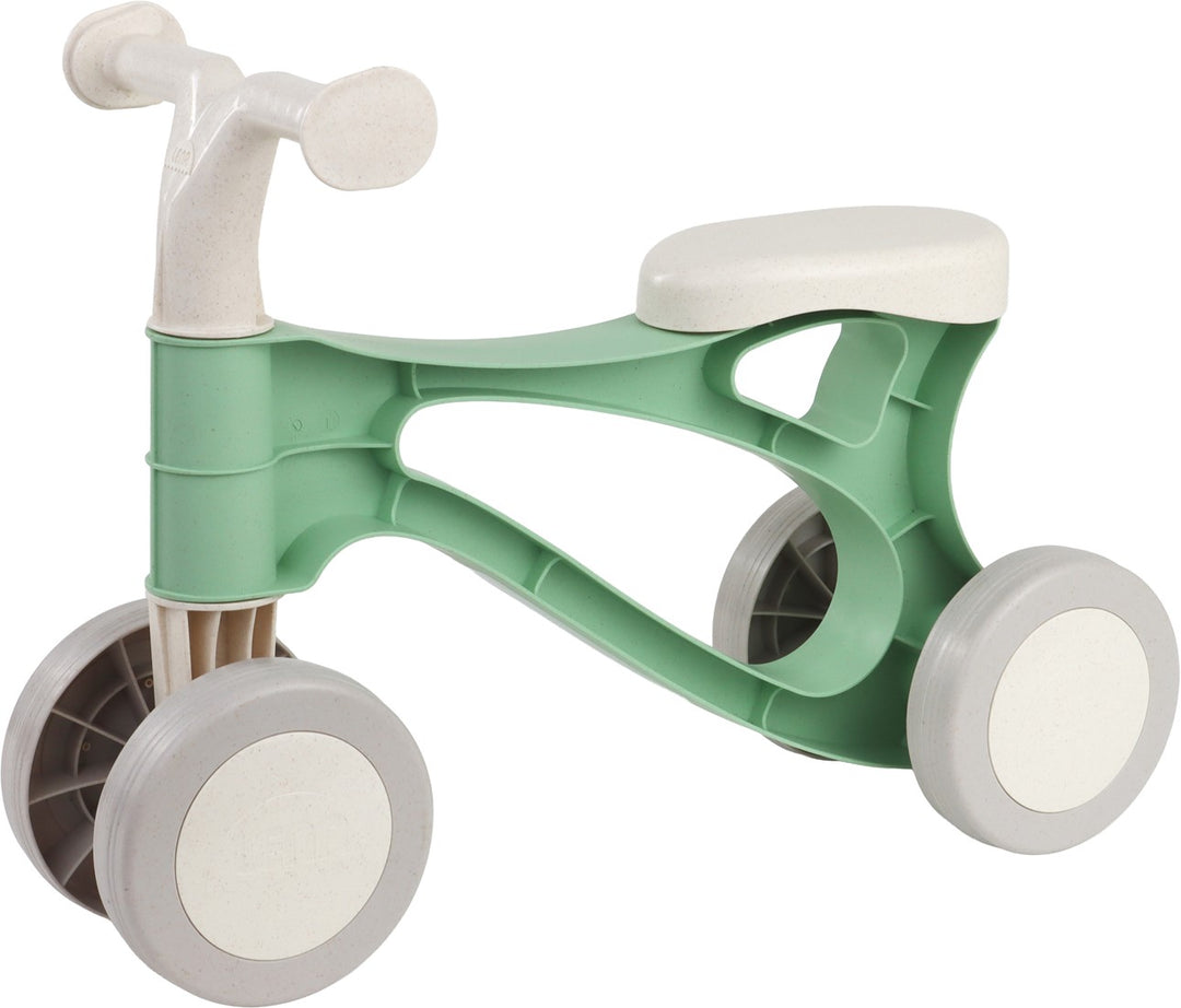 Lena Eco loopfiets 48cm in pastelgroen en beige, geschikt vanaf 18 maanden