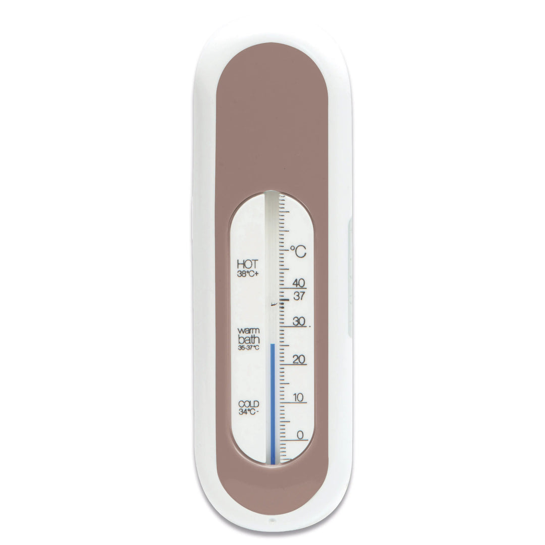 Bébé-Jou badthermometer in bruine kleur Mocha Mousse op badrand