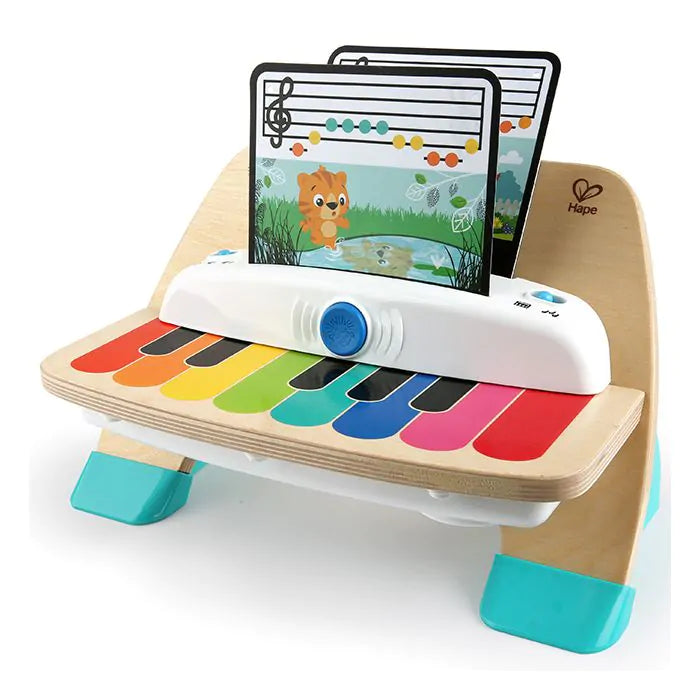 Hape Magic Touch houten piano met interactieve speelmodi en bladmuziek