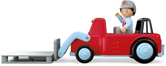 Toddys Willy Worky speelgoed wiellader met frictiemotor en beweegbare speelfiguur