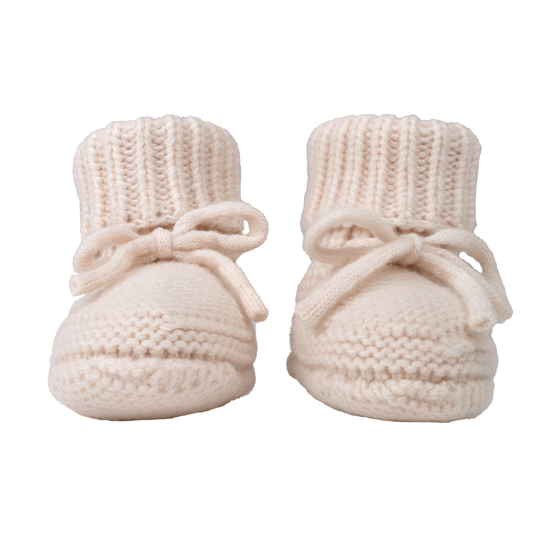 Lodger Merino wollen babyslofjes met strikje in slipperstijl