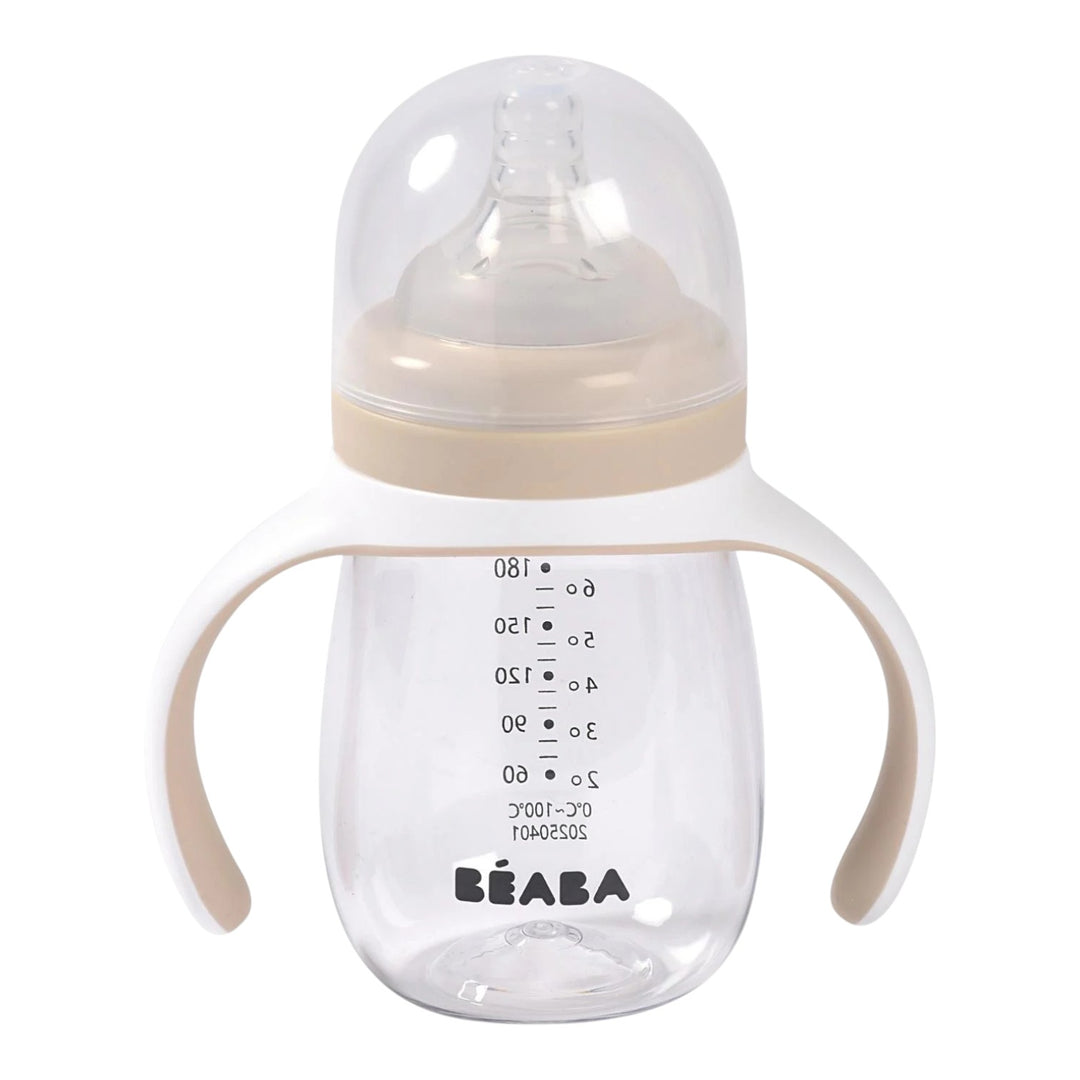 Béaba meegroeifles 2-in-1 Clay 210ml – van fles tot drinktuit