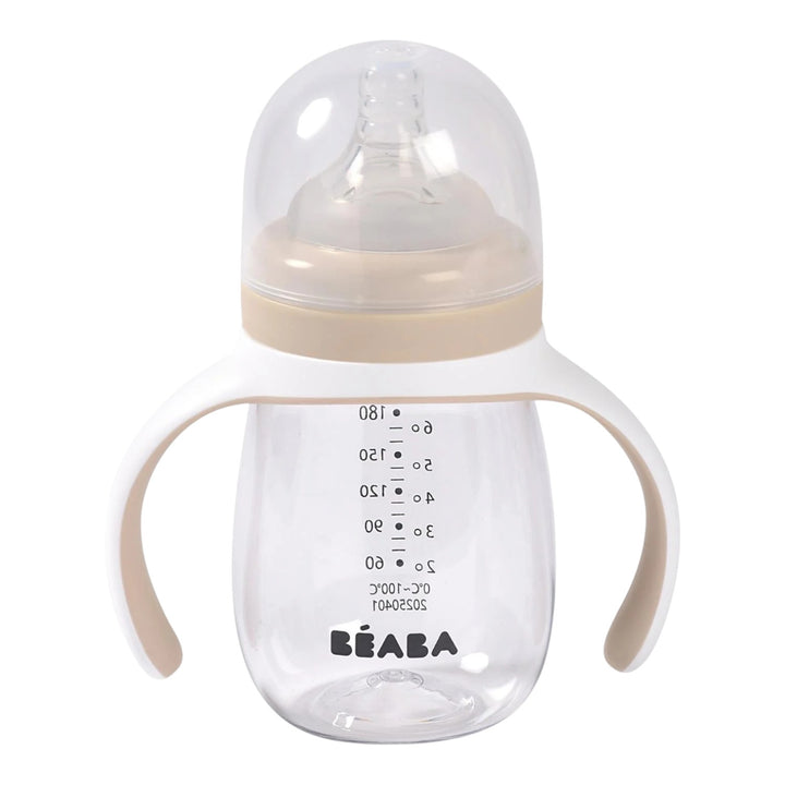 Béaba meegroeifles 2-in-1 Clay 210ml – van fles tot drinktuit
