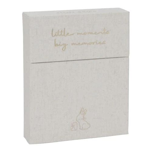 Mijlpaalkaarten Baby Bunny in beige uitvoering van Little Dutch