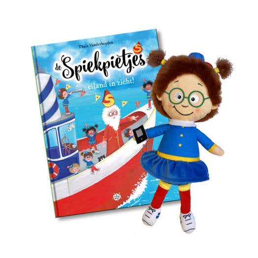 Boek De Spiekpietjes Eiland in zicht! met pop Spiekpietje Anna