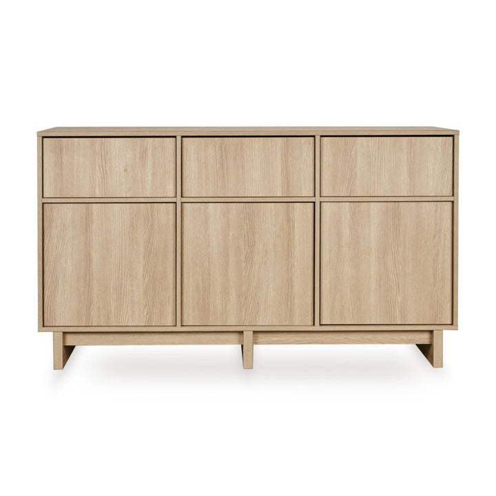 Quax Kyo XL commode in Honey Ash met 3 brede push-to-open lades