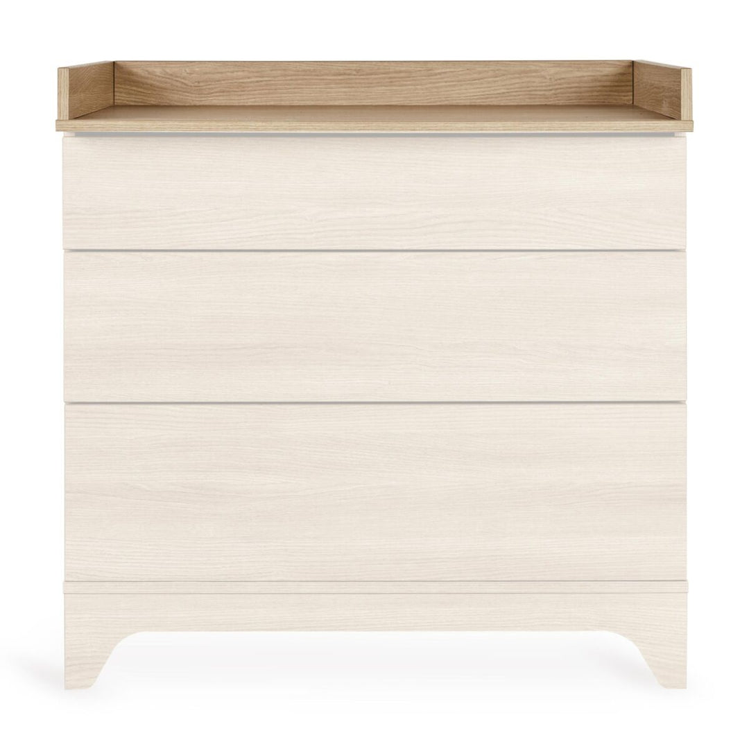Verzorgingsopzetstuk in Honey Ash voor Quax Tsugi XL commode met opstaande randen