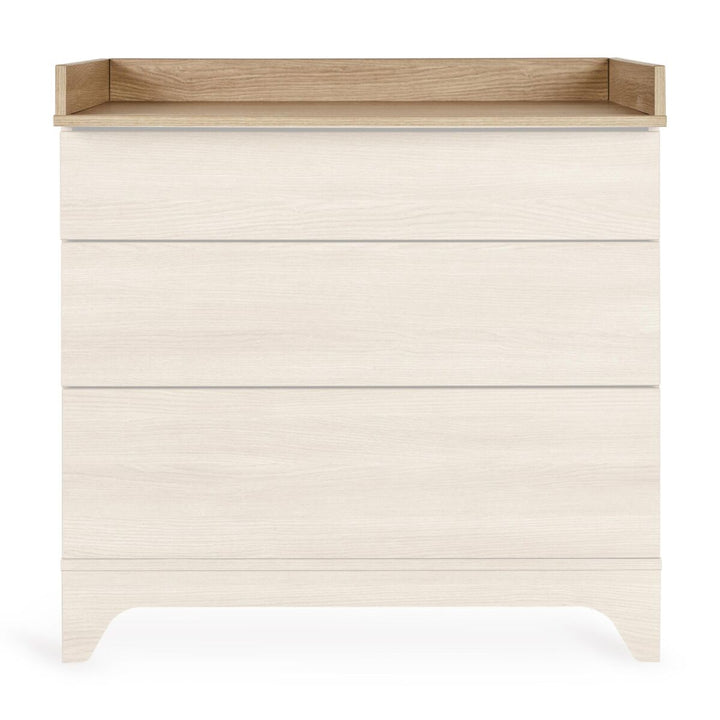 Verzorgingsopzetstuk in Honey Ash voor Quax Tsugi XL commode met opstaande randen