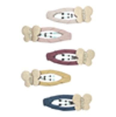 Haarspeldenset met vlinders in winterse kleuren van Mimi & Lula