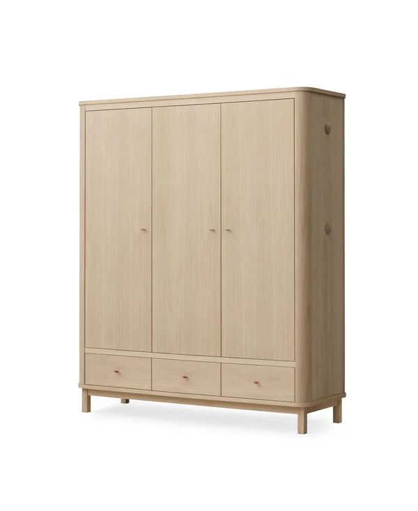 Houten kledingkast met 3 deuren in eik – Oliver Furniture Wood Collection
