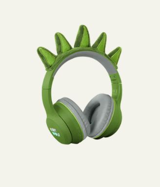 KIDYEARS Dino Bluetooth-hoofdtelefoon met volumebegrenzing en kindvriendelijk design