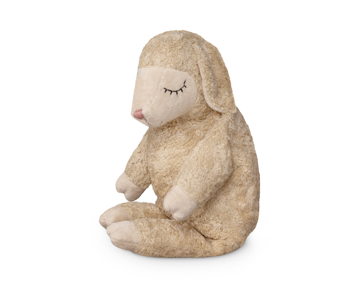 Grote linnen warmteknuffel schaap met speltkussen van Senger Naturwelt