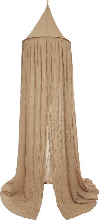 Hemel klamboe Jollein in warme Biscuitkleur boven wieg