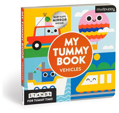 Mudpuppy My Tummy Book Voertuigen met zwart-wit en kleurzijde