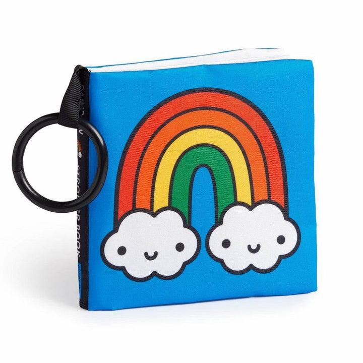 Mudpuppy Knisperboek Regenboog – zacht babyboekje met geluid en kleuren