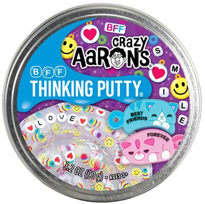 Doorzichtige glitterputty met stapelbare katten-bedeltjes voor BFF’s