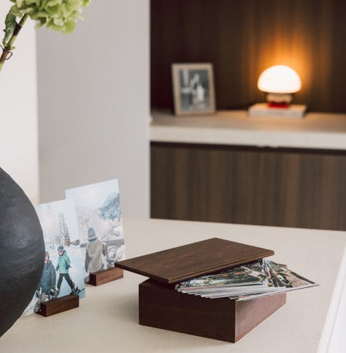 Memorii - Memorii Year 6x6 Bewerkte Prints + 6 Fotohouders + Gegraveerde Bewaardoos