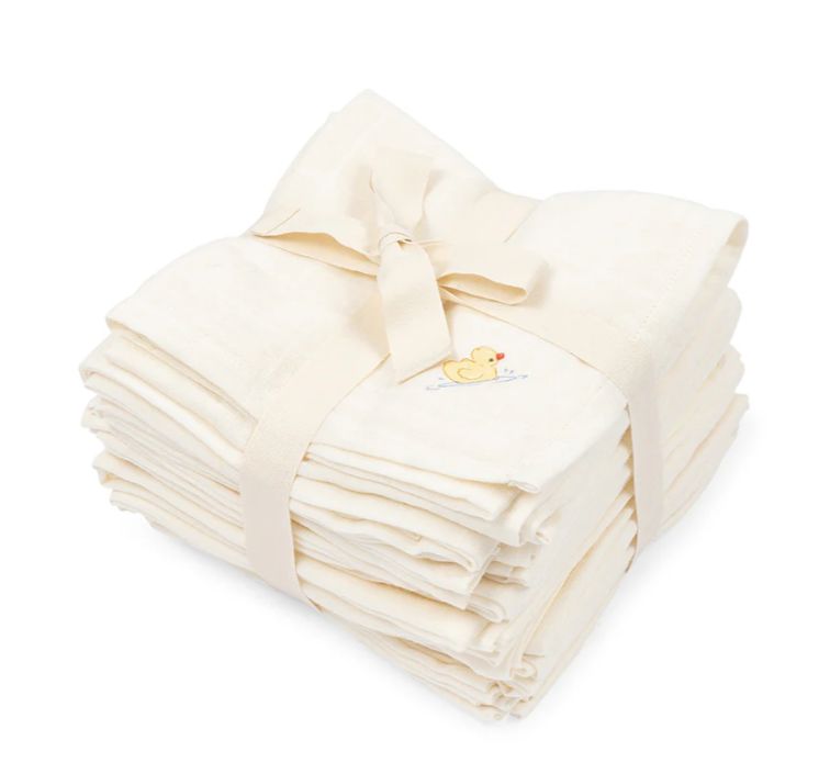 Set van 10 Konges Sløjd tetradoeken Nuvoli Antique White 65x65 cm