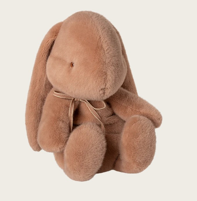 Maileg knuffel konijn medium in vintage rose met strikje