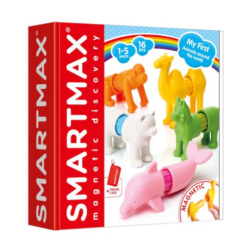 Kind speelt met magnetische SmartMax dieren uit de Around The World set van 16 stuks