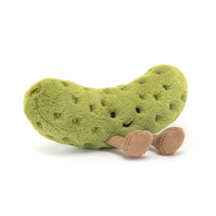 Jellycat knuffel Amuseables Pickle – groene augurk met laarsjes