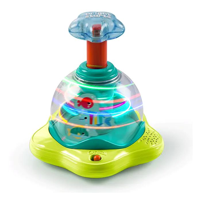 Bright Starts Press & Glow Spinner met licht en muziek voor baby’s