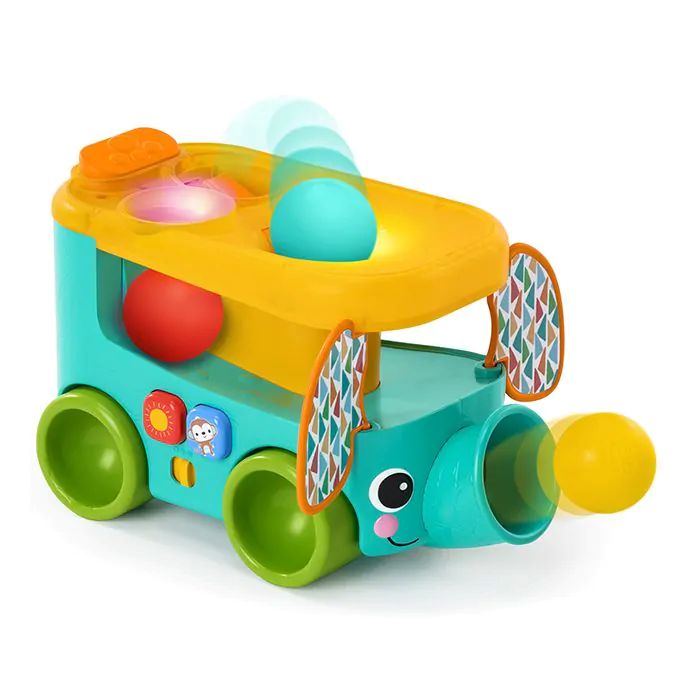 Bright Starts Safari Bus met ballen, lichtjes en dierengeluiden