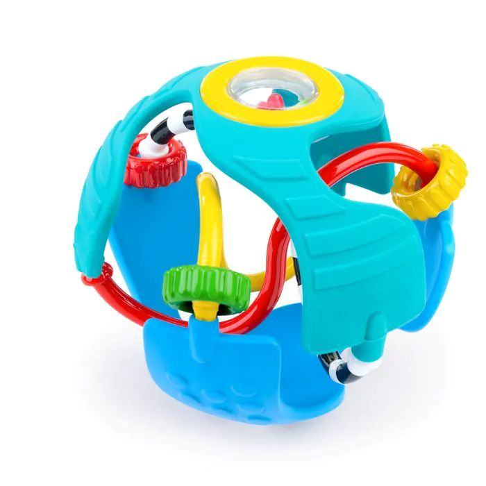 Baby Einstein Rattle & Sense Ball met kleuren, kralen en rammelgeluid
