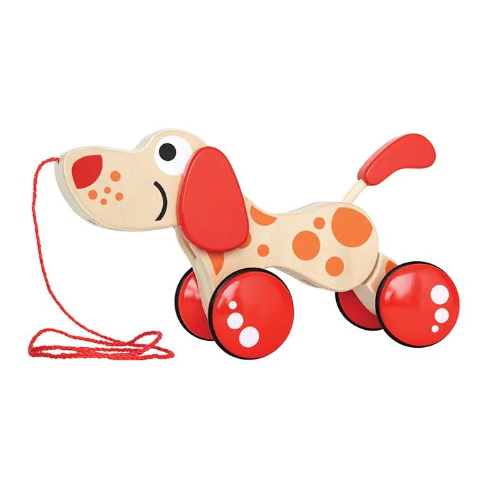 Hape houten trekfiguur hond Pepe met beweegbare poten