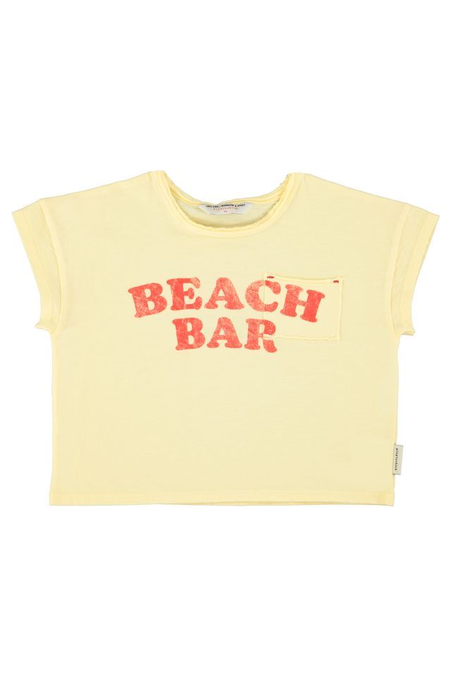 Piupiuchick - T-Shirt Beach Bar | Light Yellow