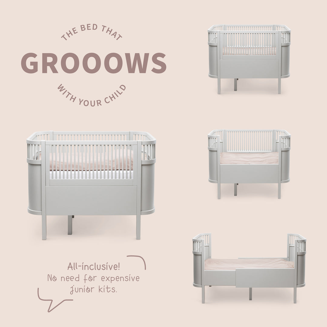 Sebra - Meegroeibed Baby & Junior | Stone